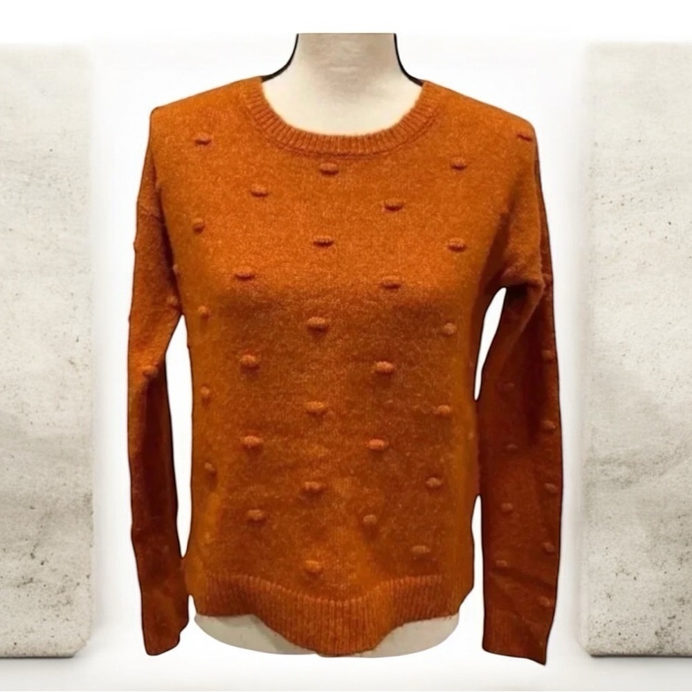 Love By Design Burnt Orange Textured Sweater